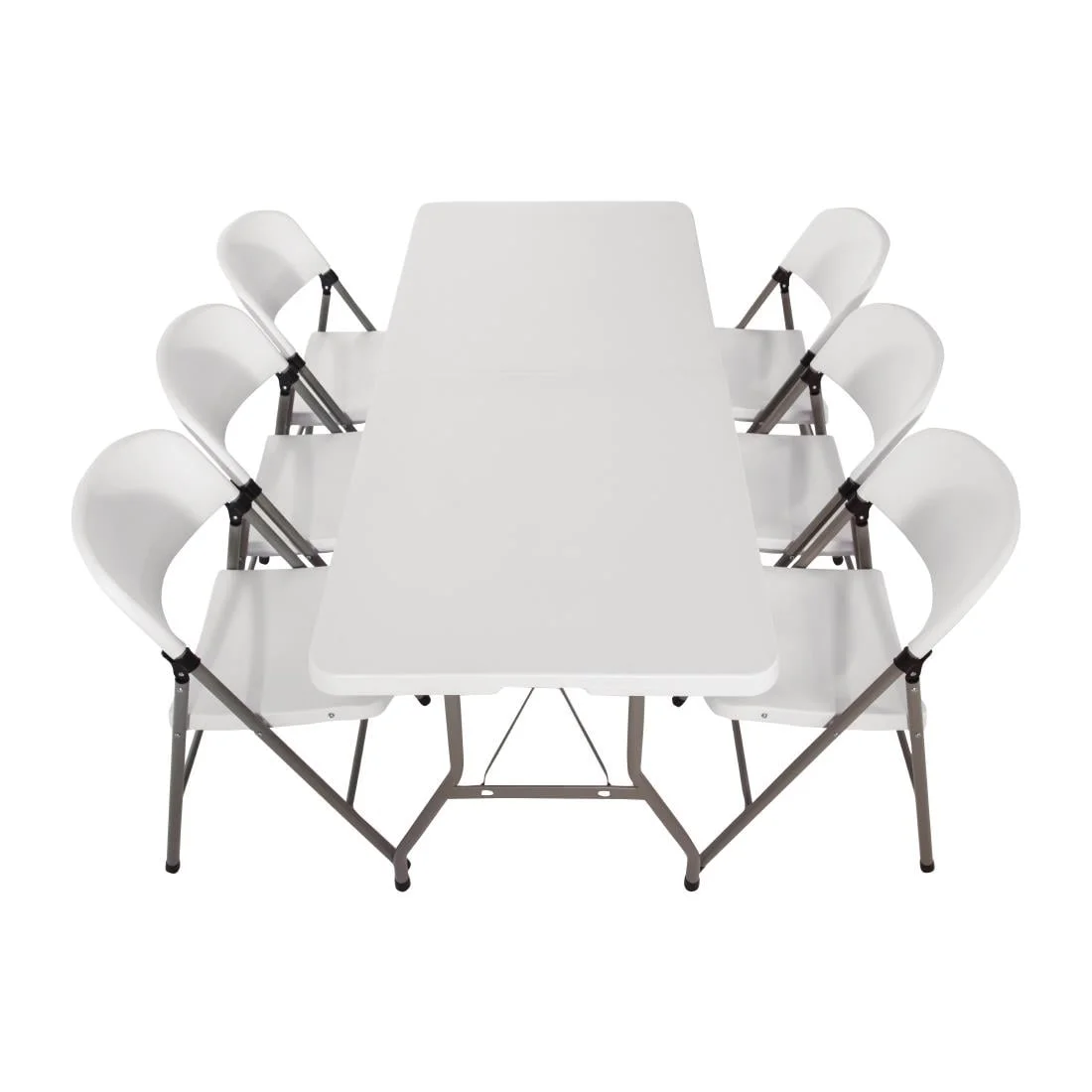 Special Offer Bolero 6ft Centre Folding Table with Six Folding Chairs - Image 6