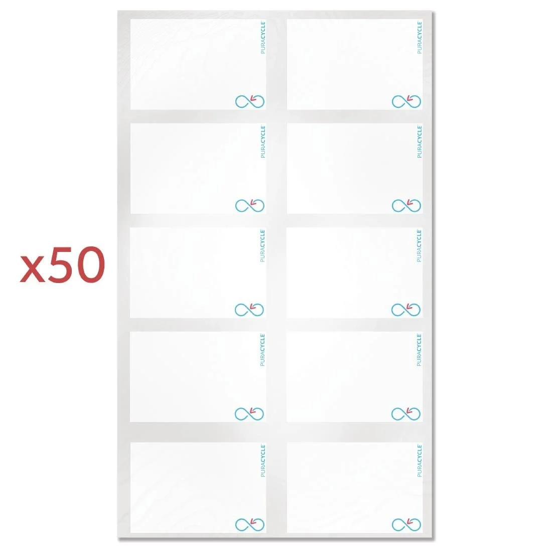 Puracycle Reusable Blank Label Pack (50 Labels, 2 Cloths) + Free Pens - Image 5