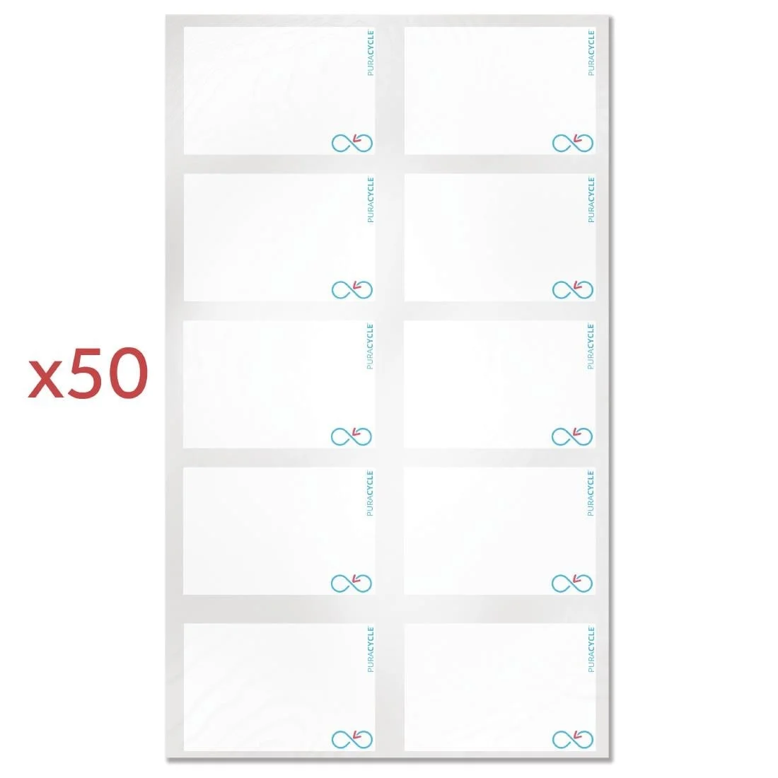 Puracycle Reusable Blank Label Pack (50 Labels, 2 Cloths) + Free Pens - Image 5