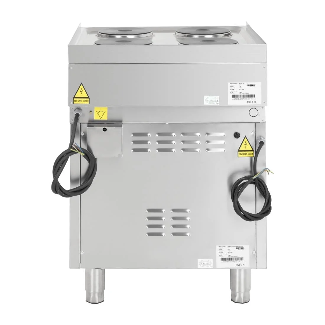 Buffalo 600 Series 4 Plate Electric Convection Oven Range - Image 11