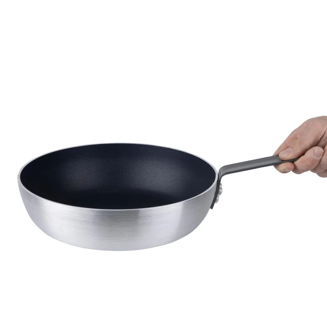 Vogue Aluminium Non-Stick Flared Induction Sauté Pan 28cm - Image 5