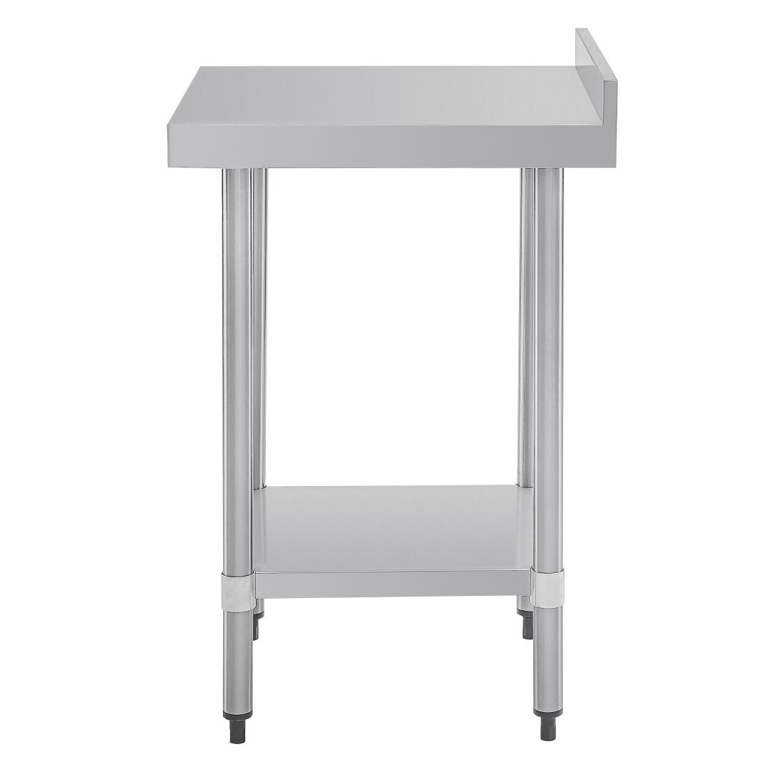 Vogue Stainless Steel Prep Table with Upstand 600mm