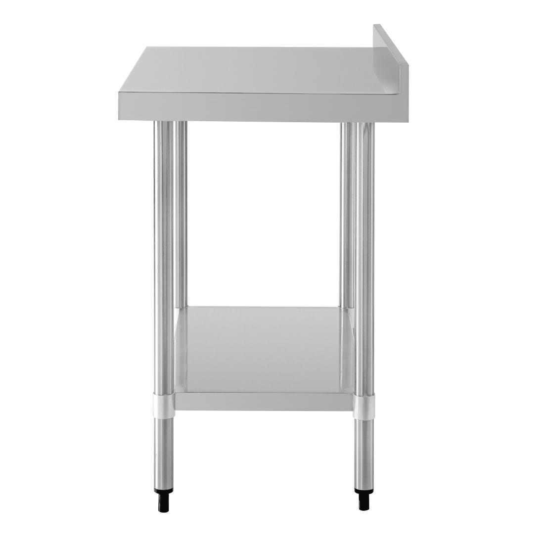 Vogue Stainless Steel Prep Table with Upstand 900mm