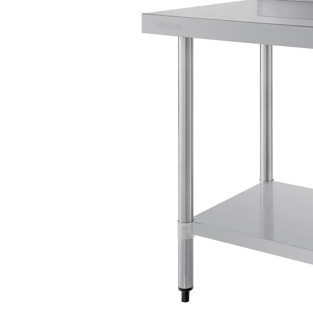 Vogue Stainless Steel Prep Table with Upstand 900mm - Image 9