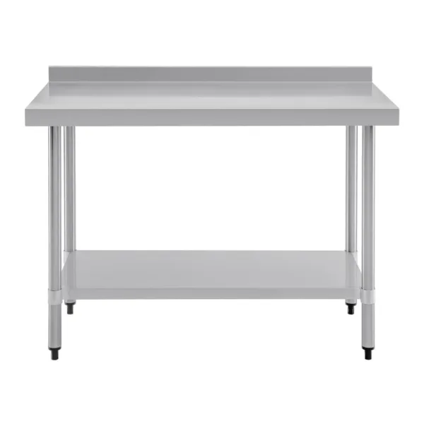 Vogue Stainless Steel Prep Table with Upstand 1200mm