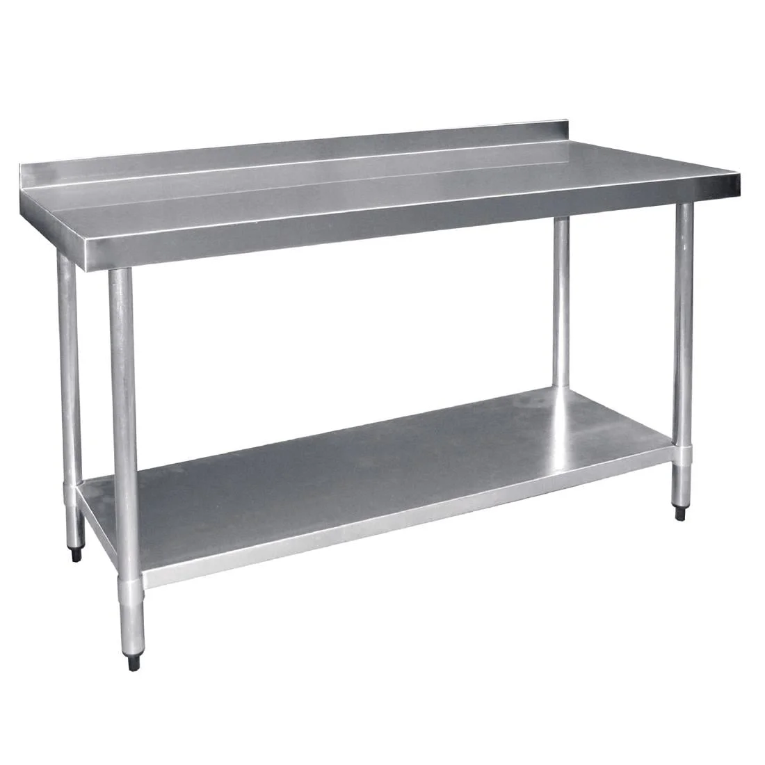 Vogue Stainless Steel Prep Table with Upstand 1800mm - Image 5