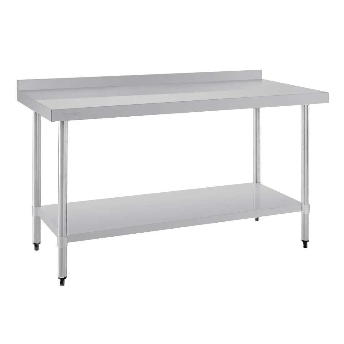 Vogue Stainless Steel Prep Table with Upstand 1500mm - Image 7
