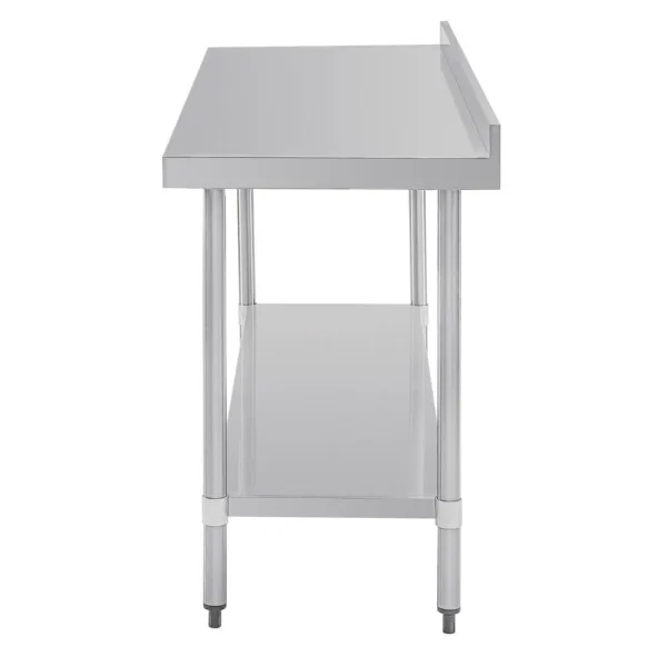 Vogue Stainless Steel Prep Table with Upstand 1800mm