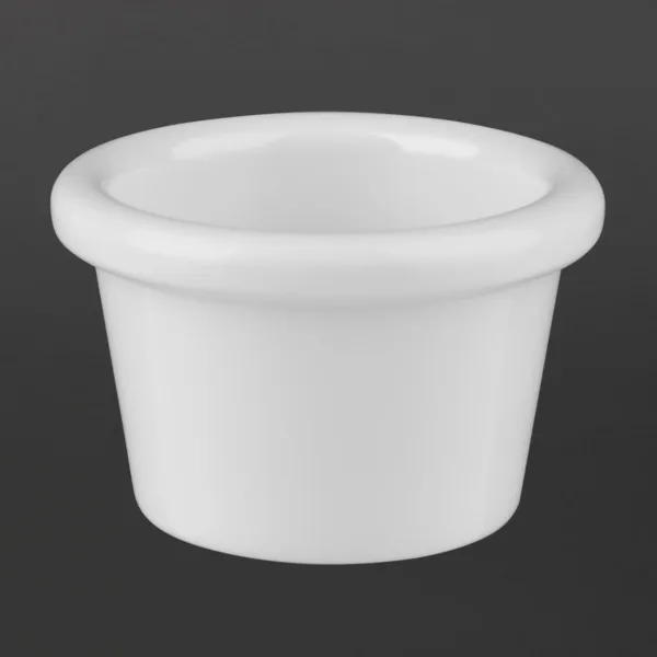 Kristallon Melamine Plain Ramekins White 63mm