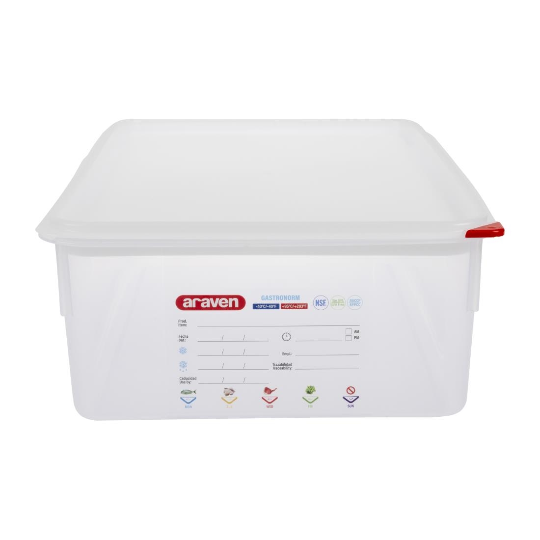 Araven 1/1 GN Food Box 21Ltr