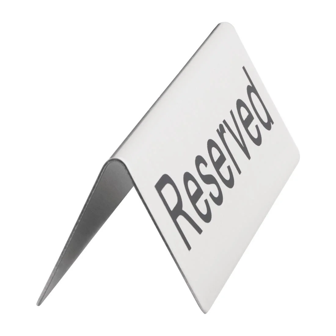 Olympia Brushed Steel Reserved Table Sign (10 Pack) - Image 3