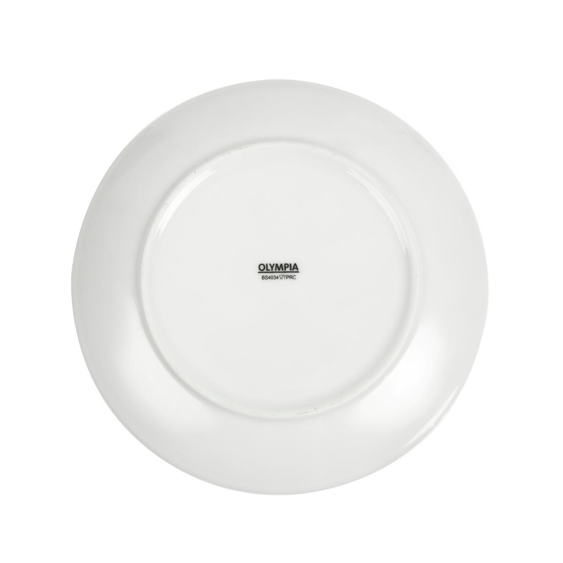 Olympia Whiteware Coupe Plates 200mm