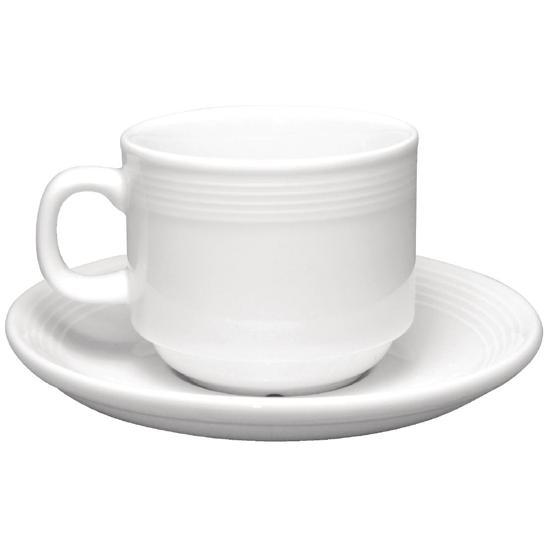 Olympia Linear Stacking Tea Cups 200ml 7oz