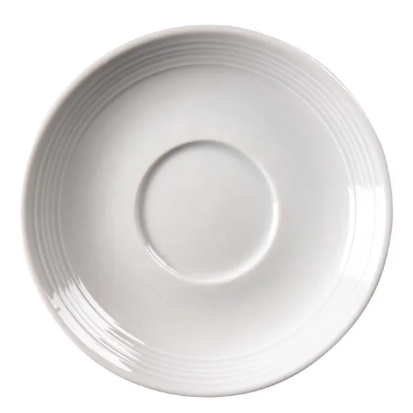 Olympia Linear Stacking Tea Cup Saucers