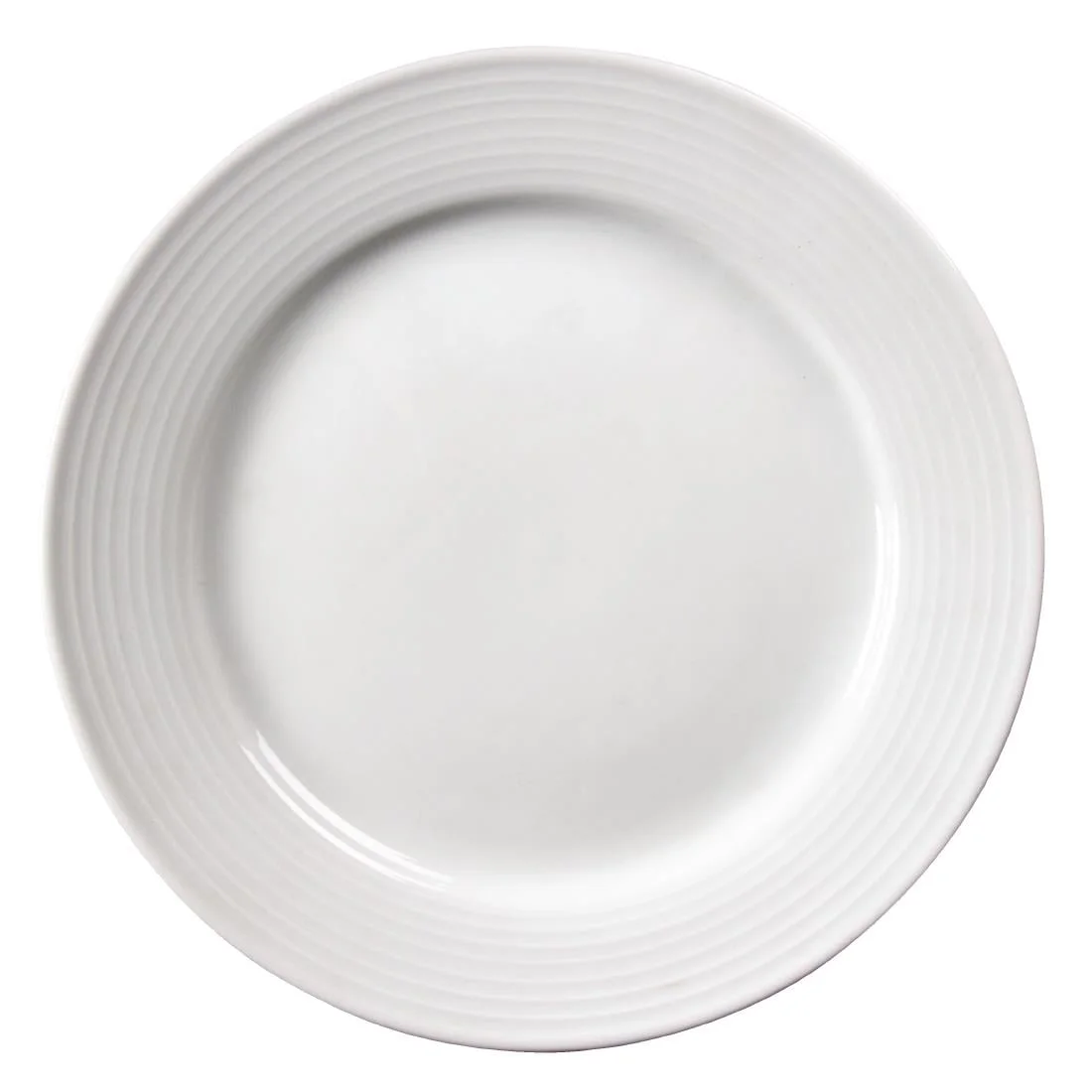 Olympia Linear Wide Rimmed Plates 250mm - Image 2