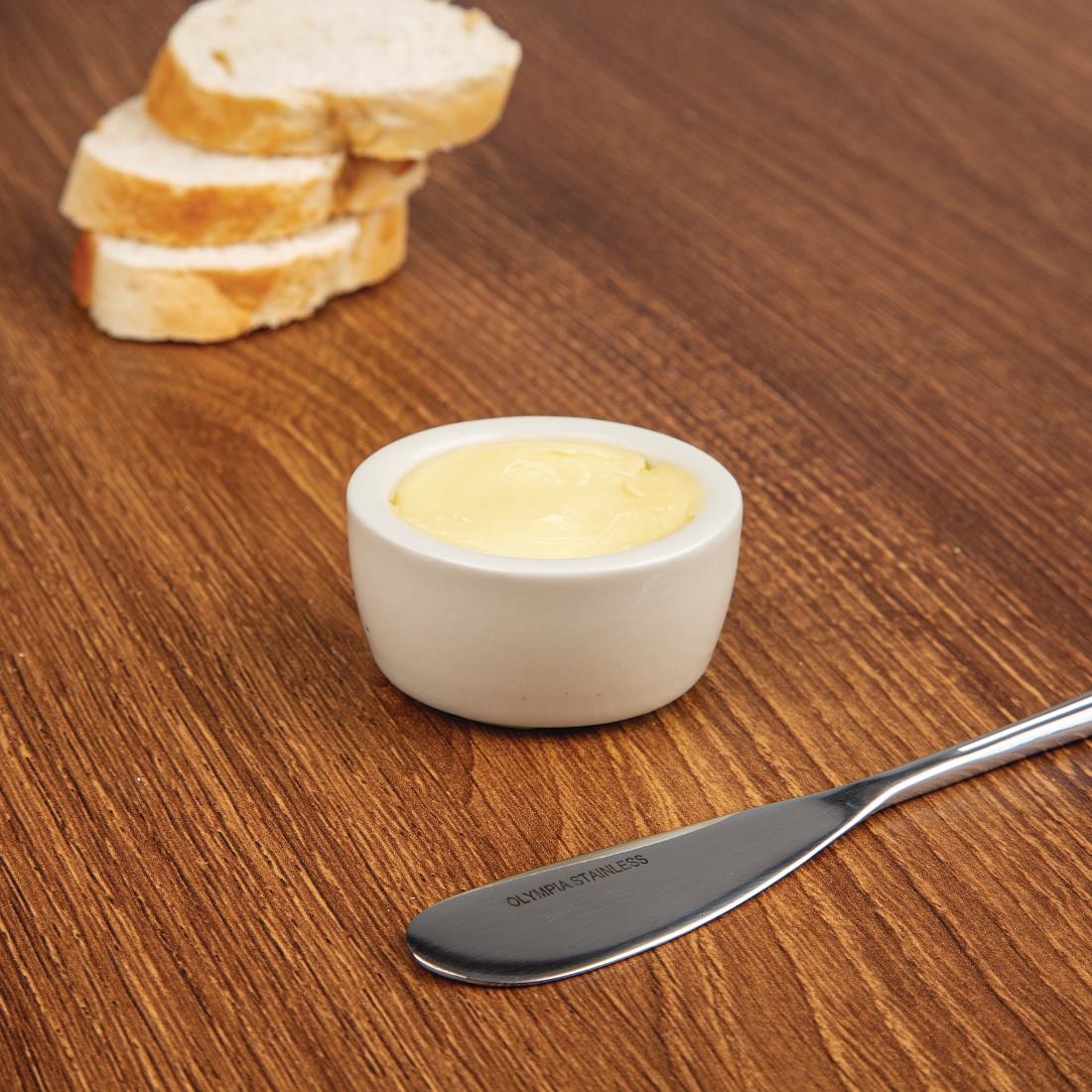 Olympia Ivory Butter Dish 56mm