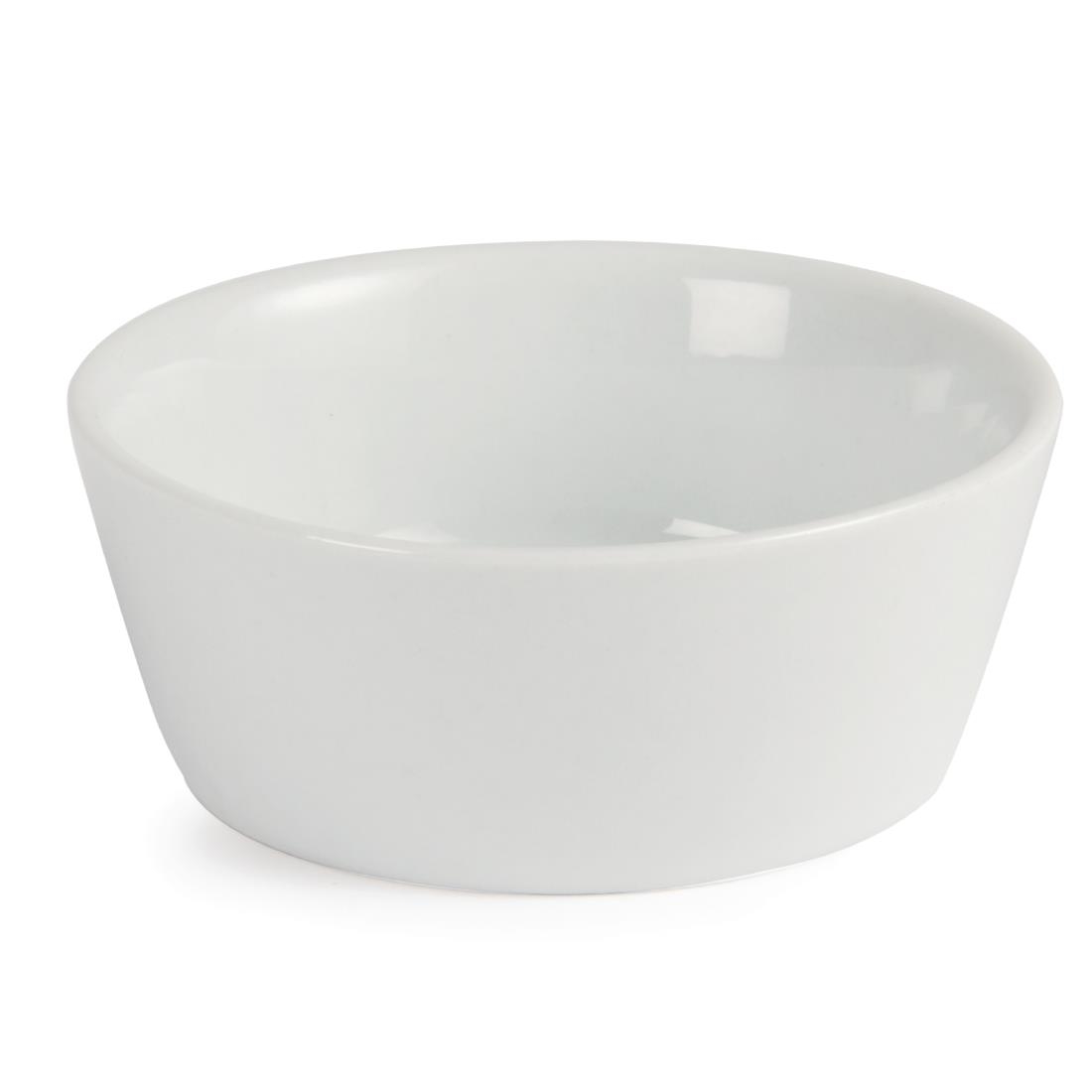 Olympia Whiteware Sloping Edge Bowls 90mm