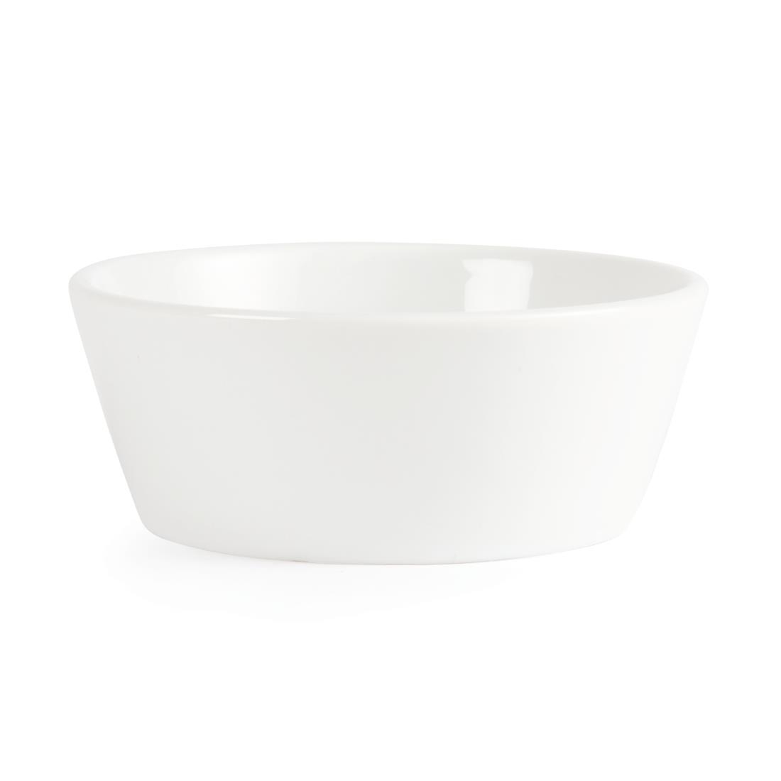 Olympia Whiteware Sloping Edge Bowls 120mm