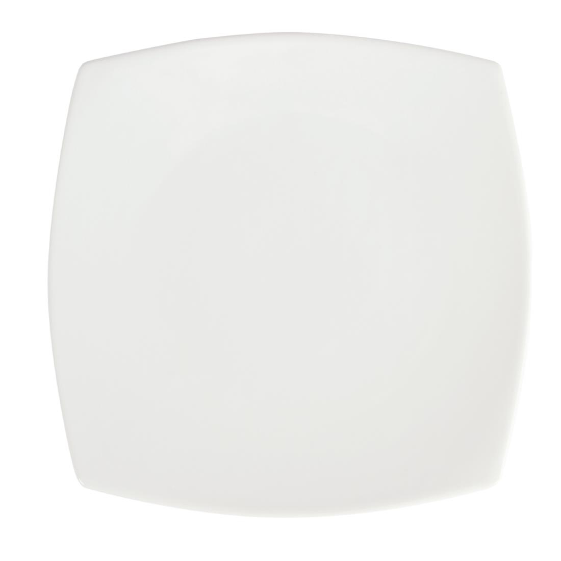 Olympia Whiteware Rounded Square Plates 305mm