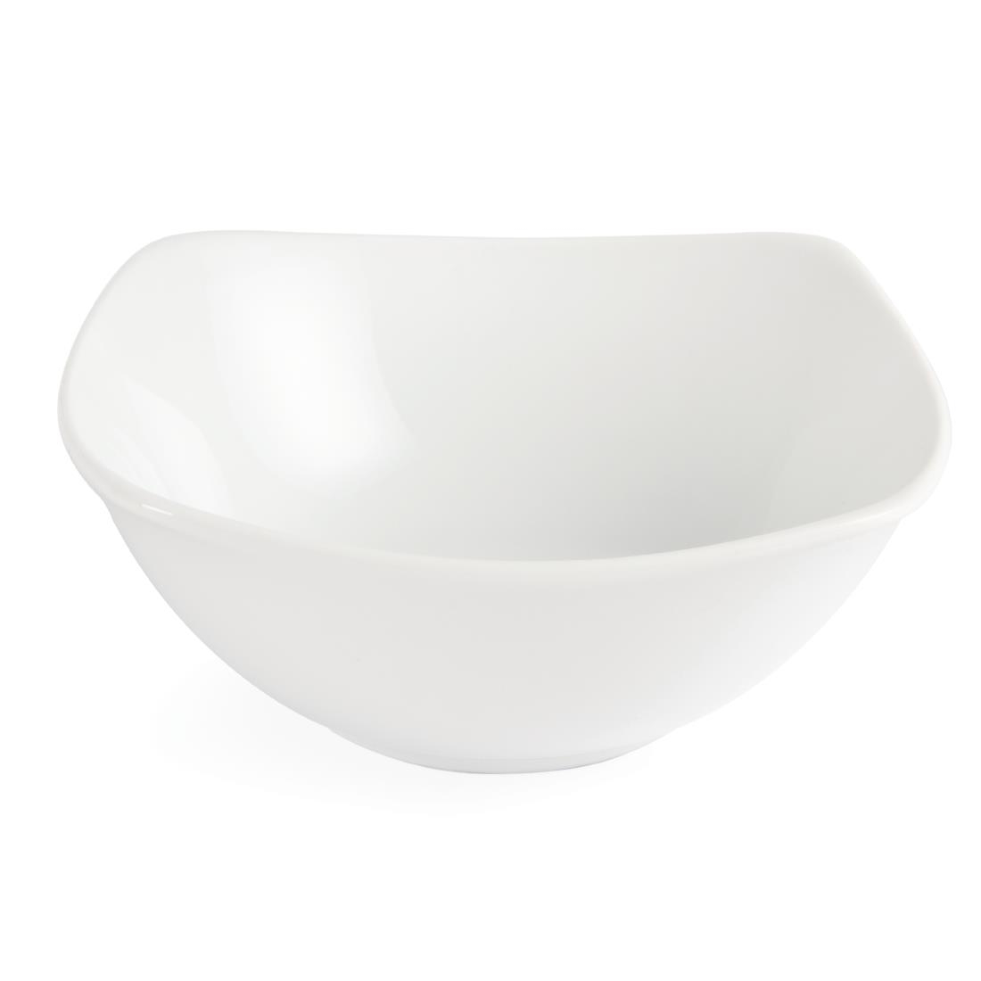 Olympia Whiteware Rounded Square Bowls 140mm