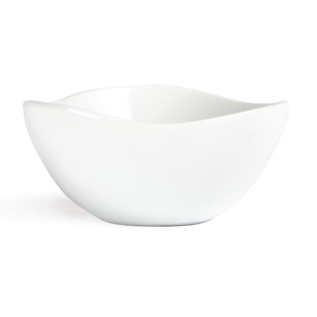 Olympia Whiteware Wavy Bowls 105mm