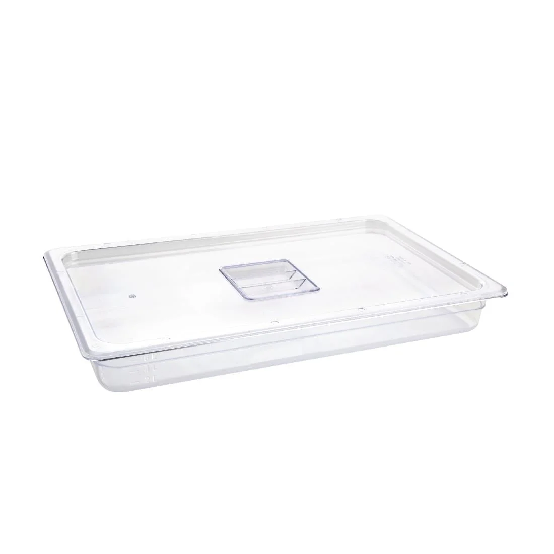 Vogue Polycarbonate 1/1 Gastronorm Container 65mm Clear - Image 3
