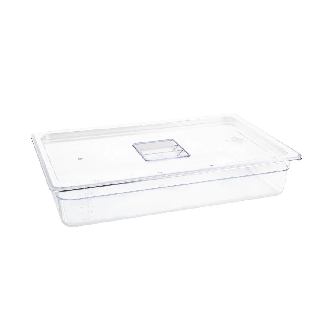 Vogue Polycarbonate 1/1 Gastronorm Container 100mm Clear - Image 3