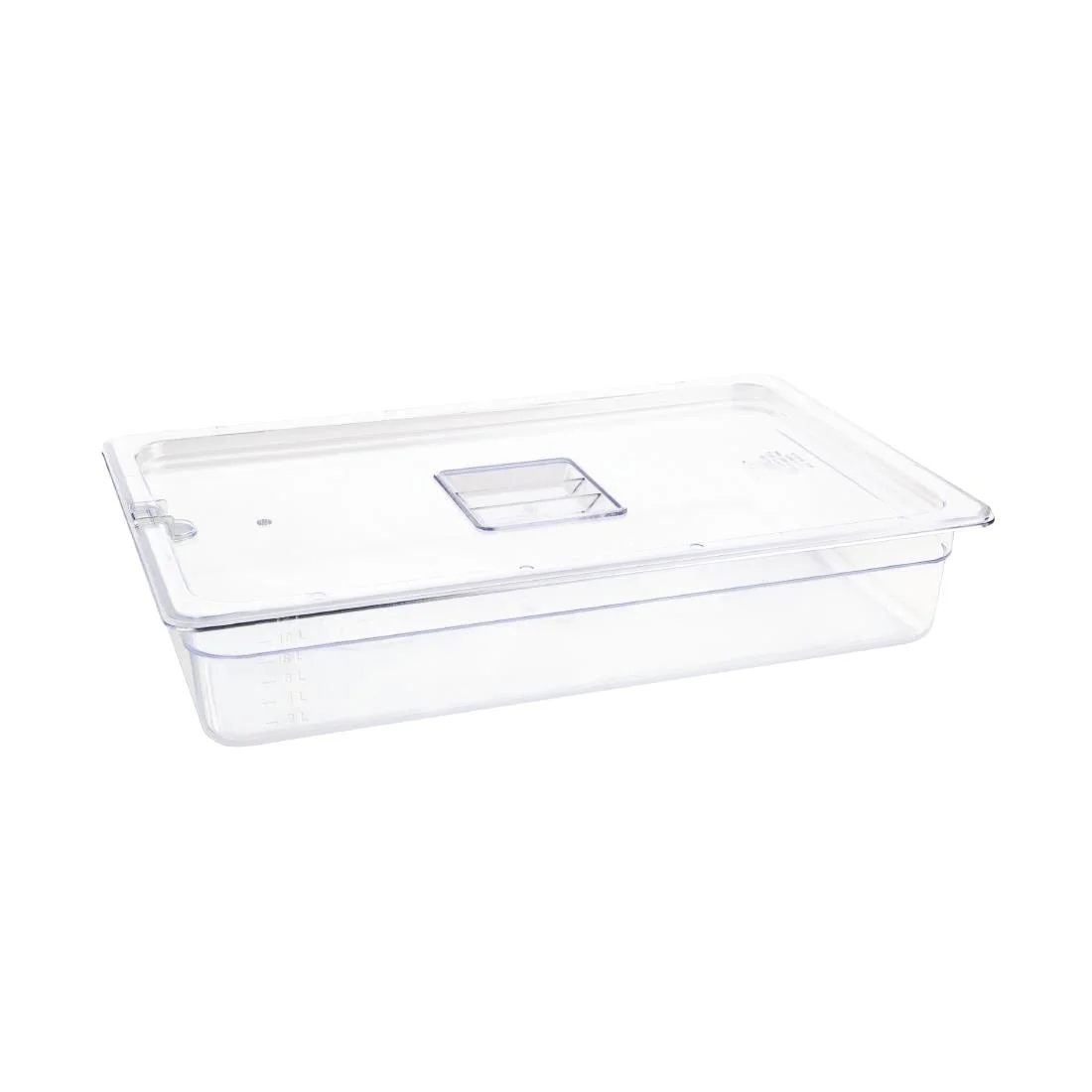 Vogue Polycarbonate 1/1 Gastronorm Container 100mm Clear - Image 4