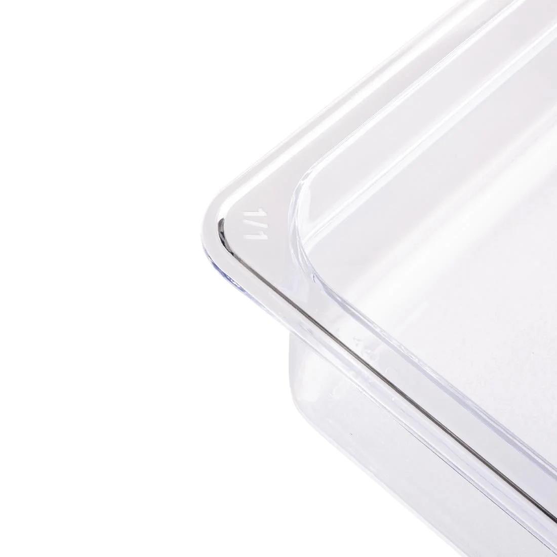 Vogue Polycarbonate 1/1 Gastronorm Container 100mm Clear - Image 5