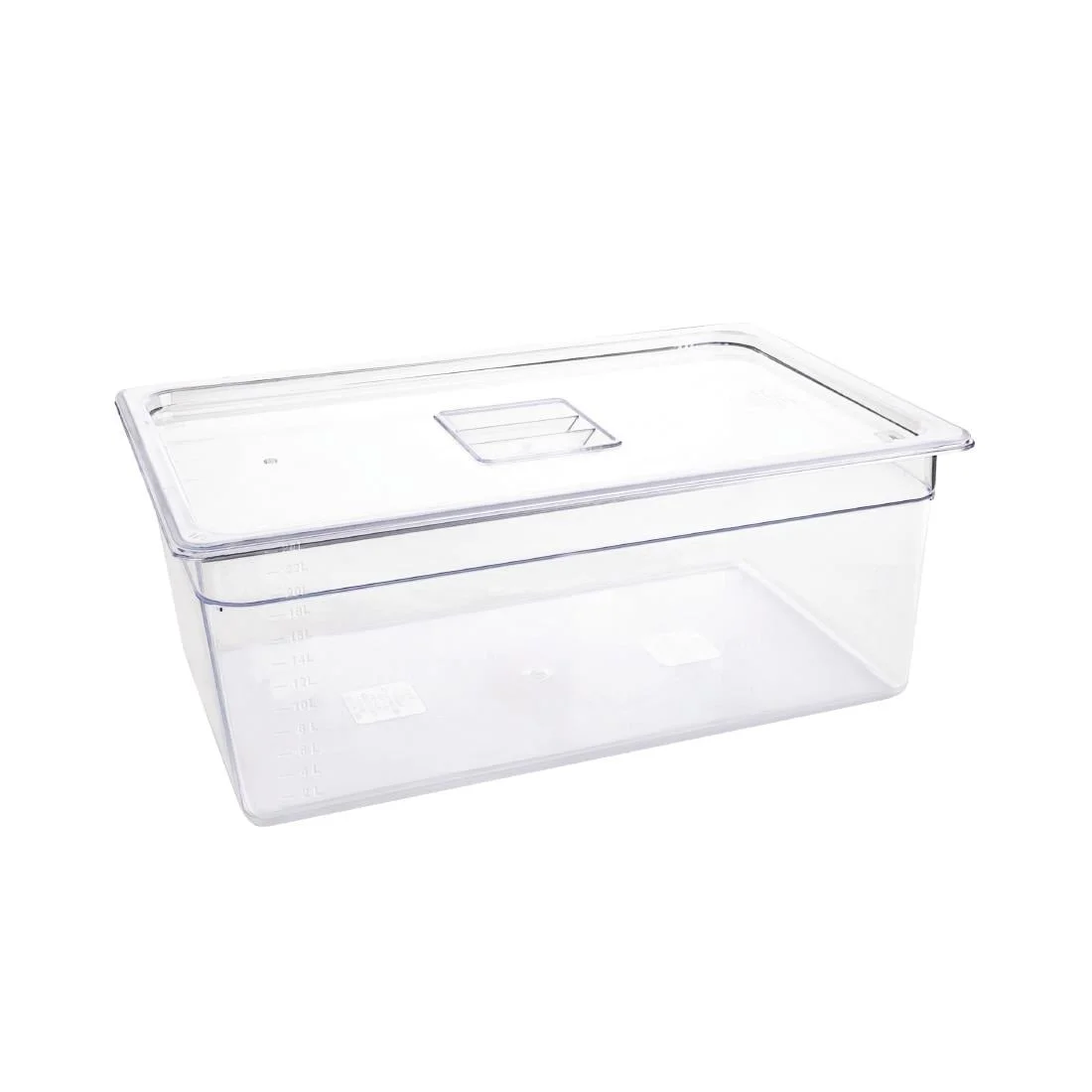Vogue Polycarbonate 1/1 Gastronorm Container 200mm Clear - Image 3