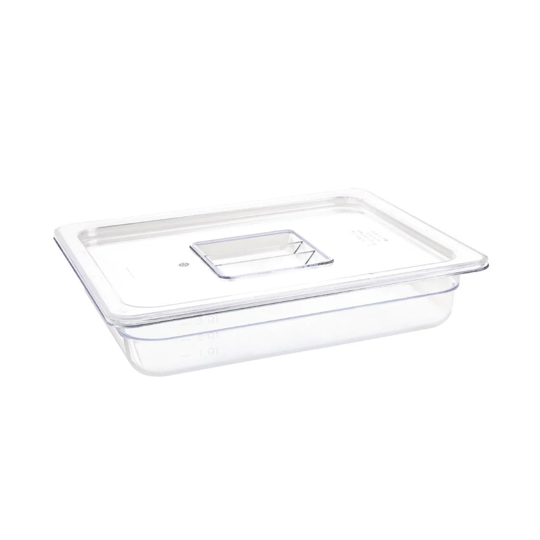 Vogue Polycarbonate 1/2 Gastronorm Container 65mm Clear - Image 3