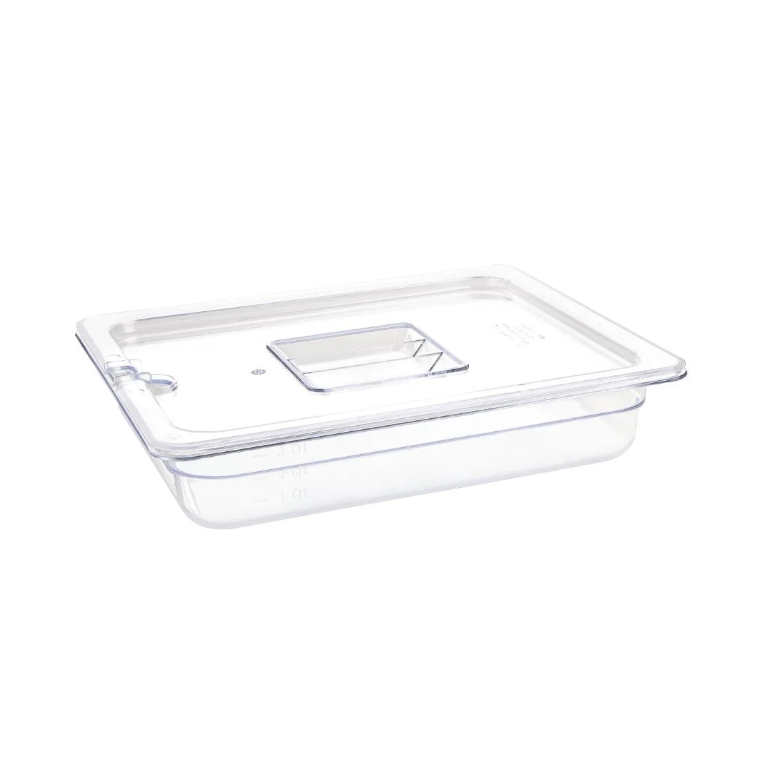 Vogue Polycarbonate 1/2 Gastronorm Container 65mm Clear - Image 4