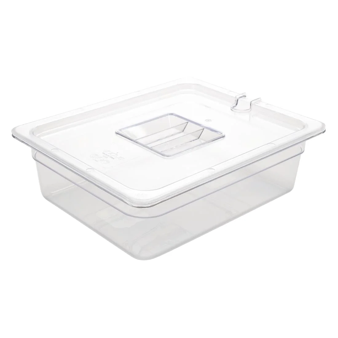 Vogue Polycarbonate 1/2 Gastronorm Container 100mm Clear - Image 3