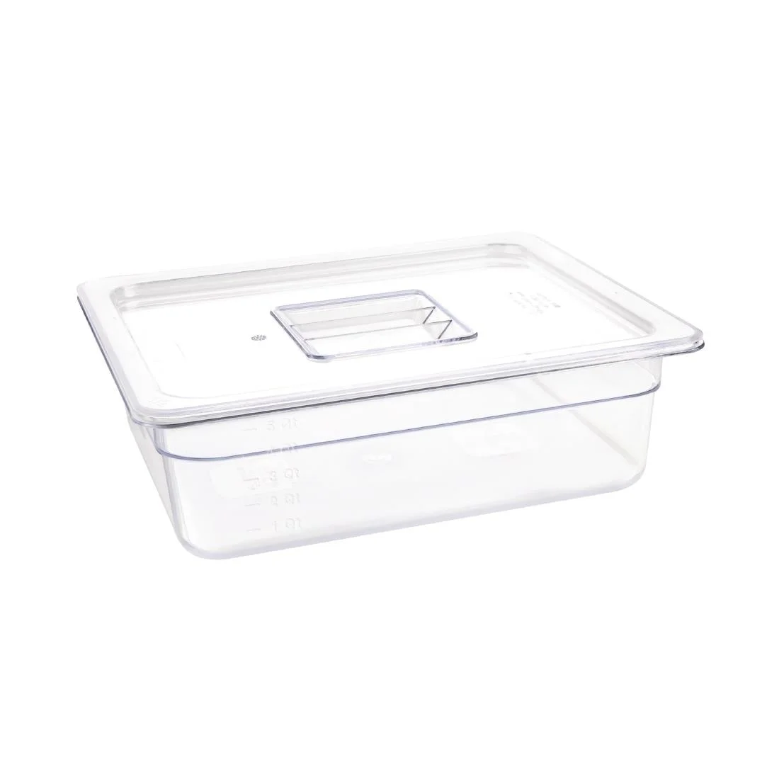 Vogue Polycarbonate 1/2 Gastronorm Container 100mm Clear - Image 4