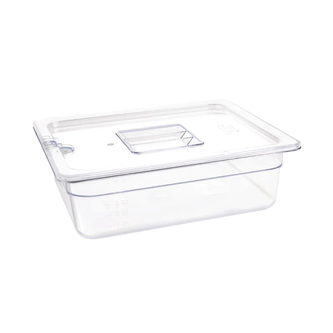 Vogue Polycarbonate 1/2 Gastronorm Container 100mm Clear - Image 5