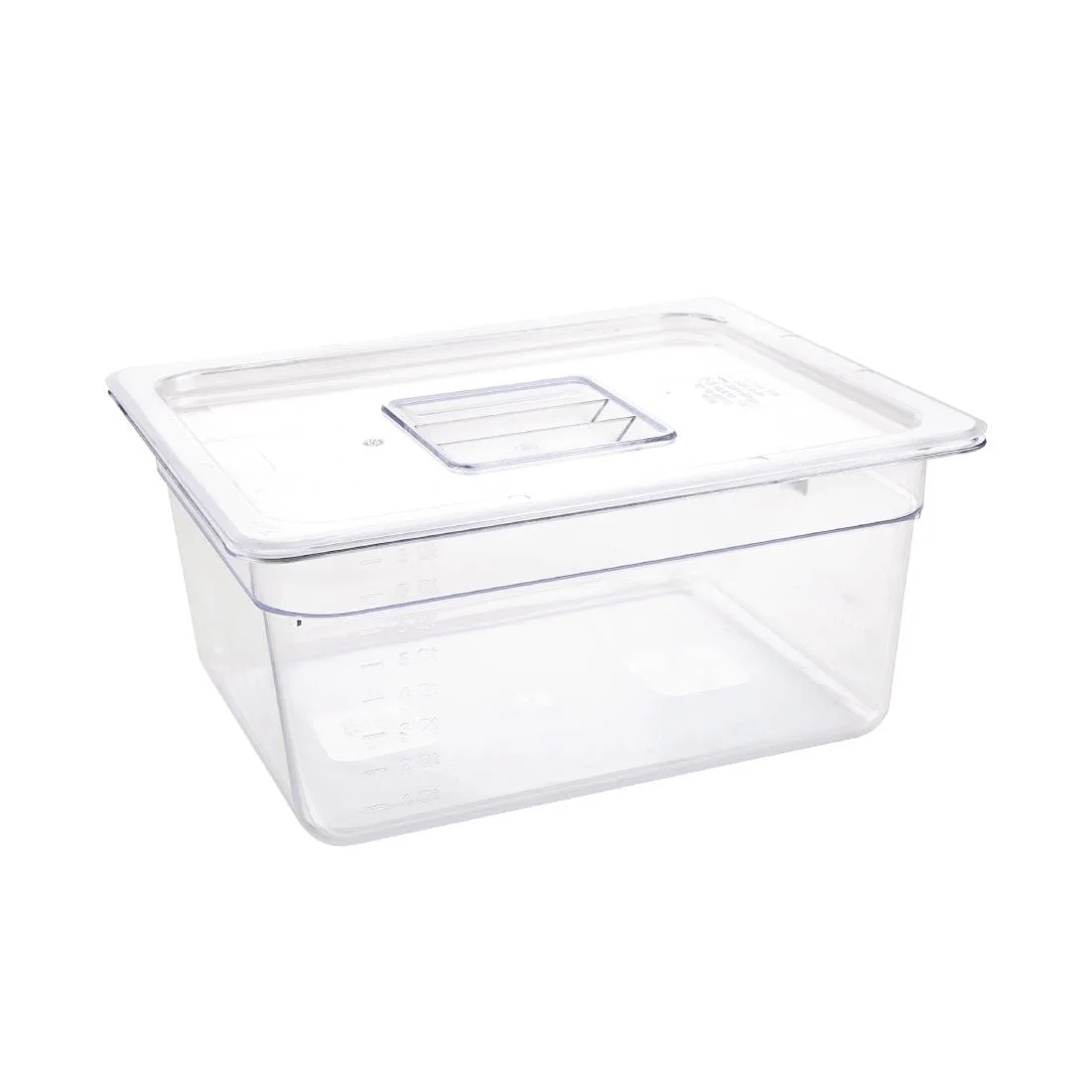 Vogue Polycarbonate 1/2 Gastronorm Container 150mm Clear - Image 3