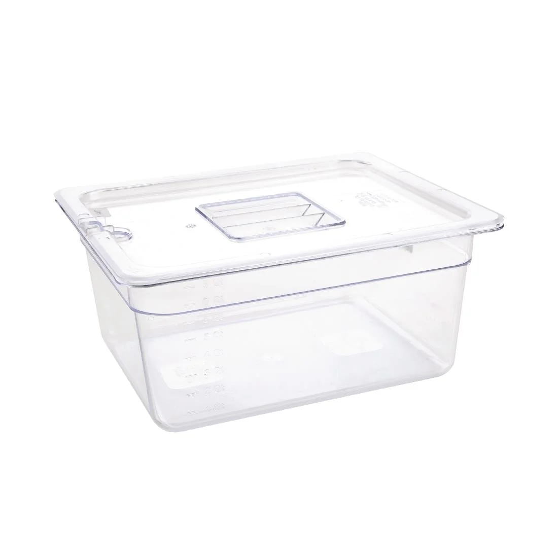 Vogue Polycarbonate 1/2 Gastronorm Container 150mm Clear - Image 4