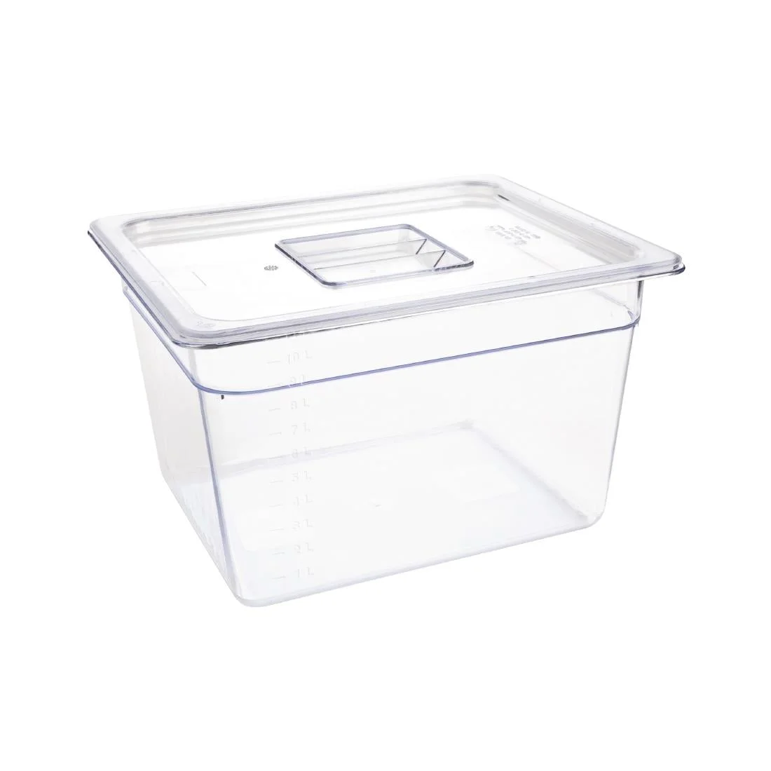 Vogue Polycarbonate 1/2 Gastronorm Container 200mm Clear - Image 3
