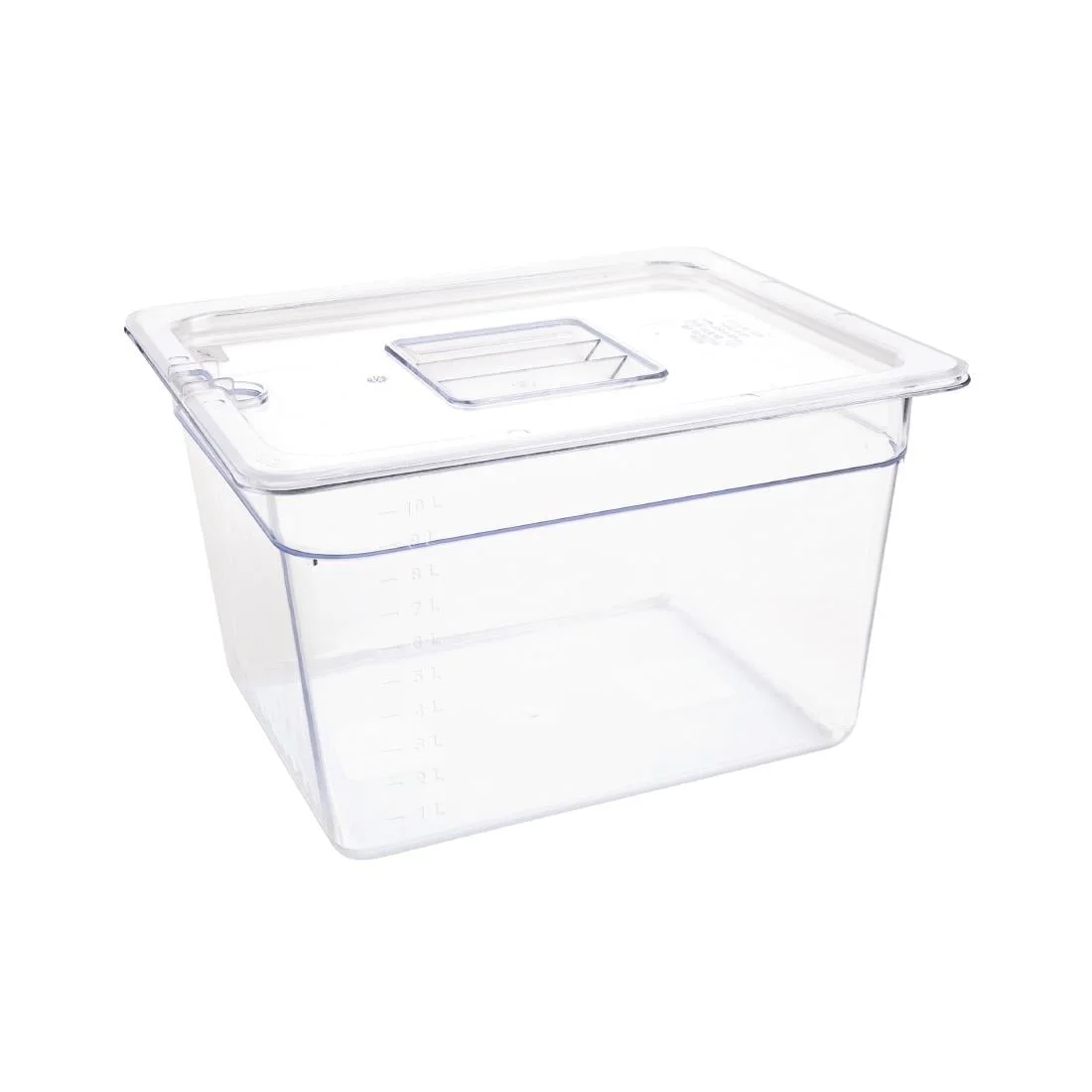 Vogue Polycarbonate 1/2 Gastronorm Container 200mm Clear - Image 4