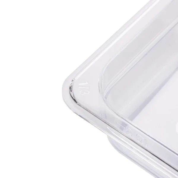 Vogue Polycarbonate 1/3 Gastronorm Container 65mm Clear