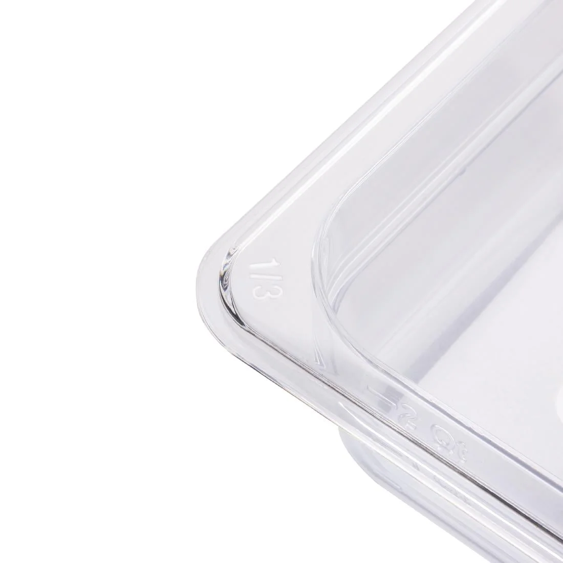 Vogue Polycarbonate 1/3 Gastronorm Container 65mm Clear - Image 5
