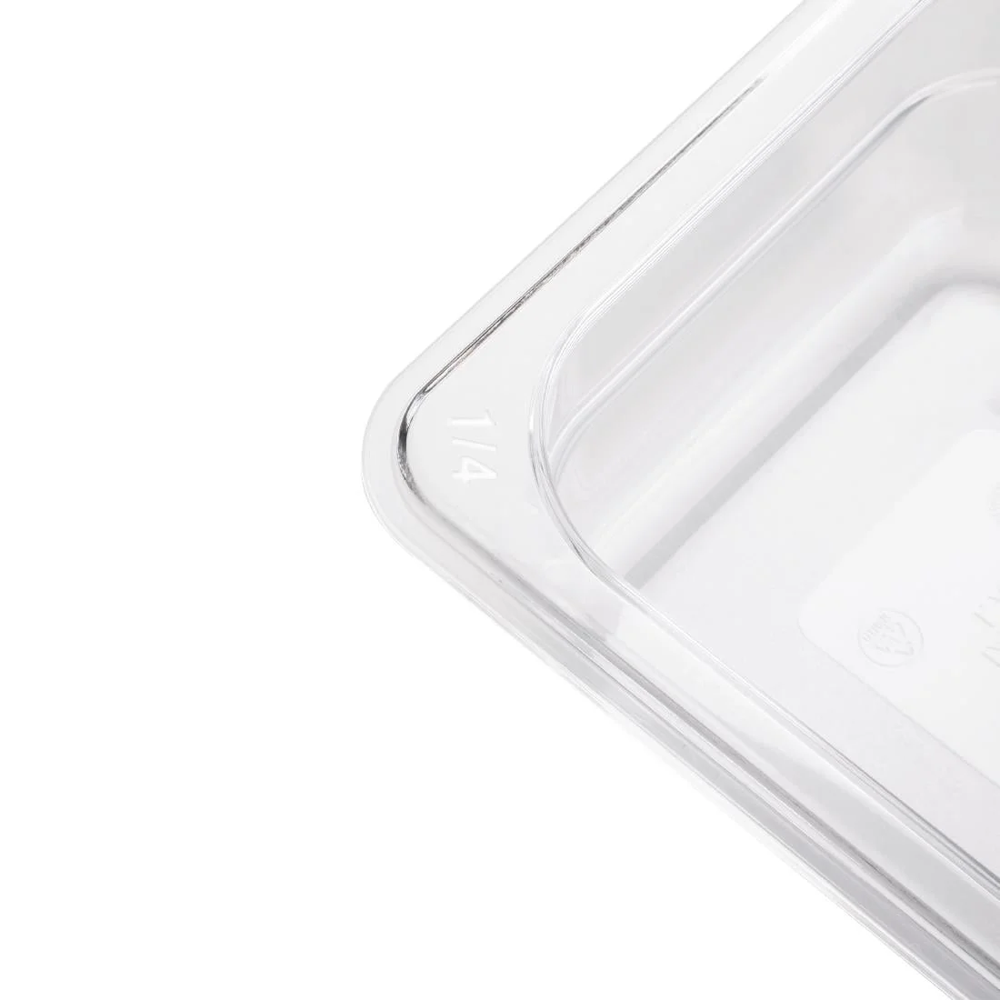 Vogue Polycarbonate 1/4 Gastronorm Container 65mm Clear - Image 5