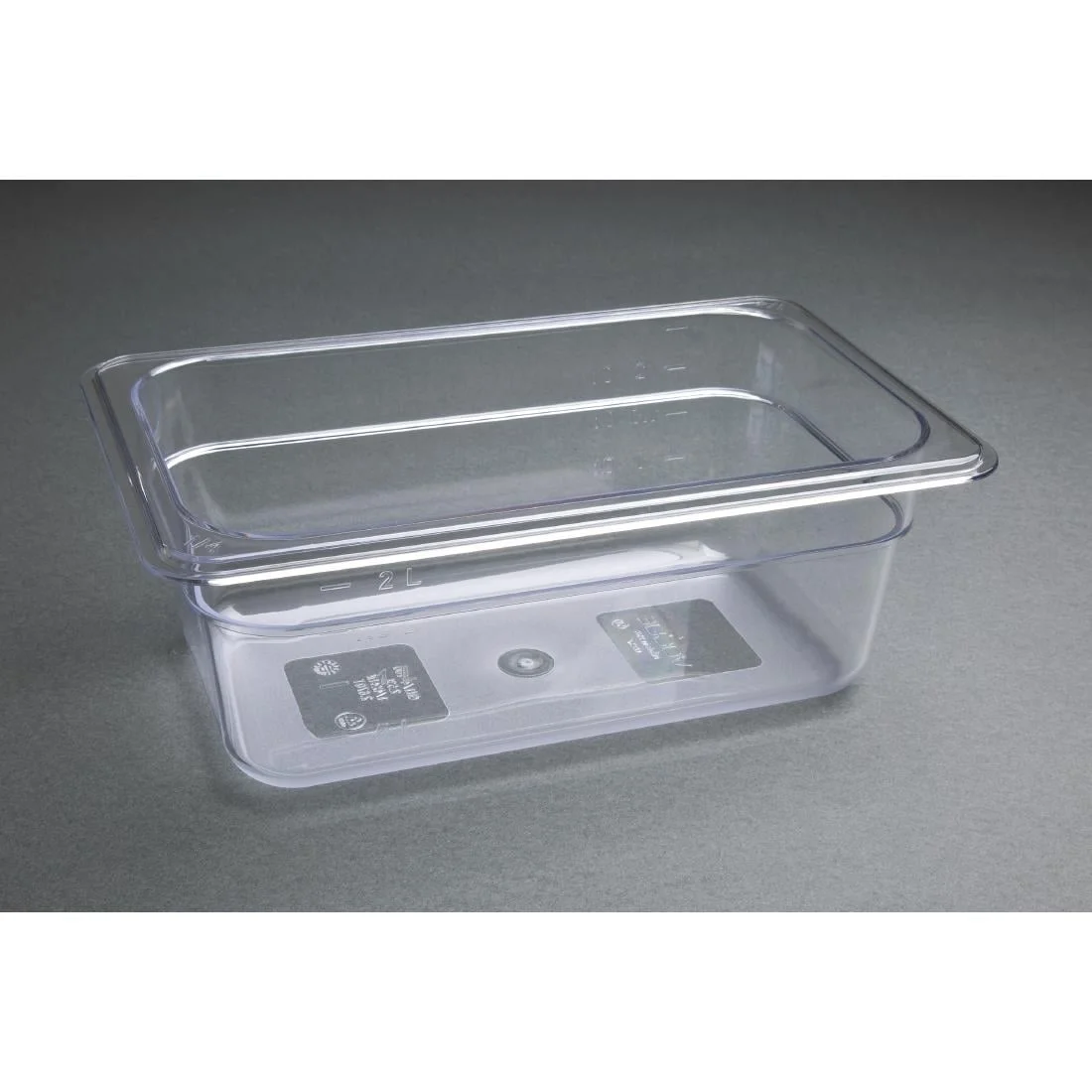 Vogue Polycarbonate 1/4 Gastronorm Container 100mm Clear - Image 7