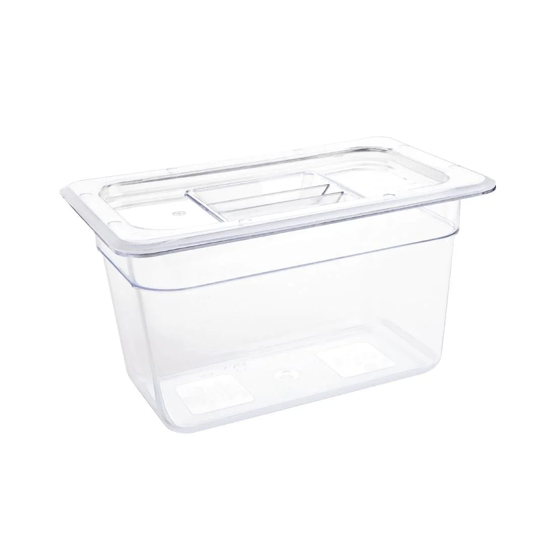 Vogue Polycarbonate 1/4 Gastronorm Container 150mm Clear - Image 3