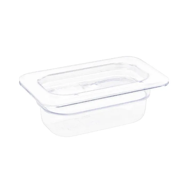Vogue Polycarbonate 1/9 Gastronorm Container 65mm Clear