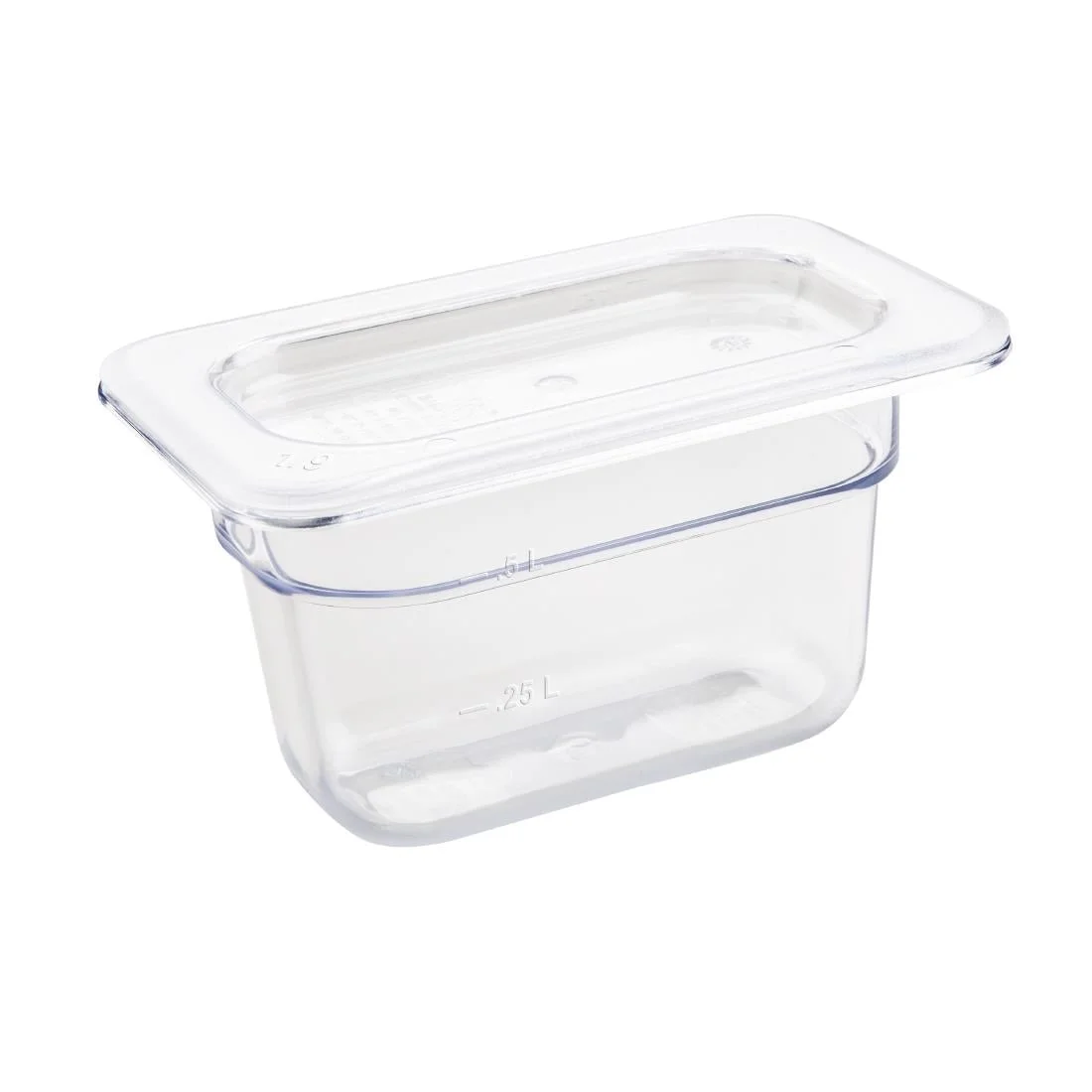 Vogue Polycarbonate 1/9 Gastronorm Container 100mm Clear - Image 3
