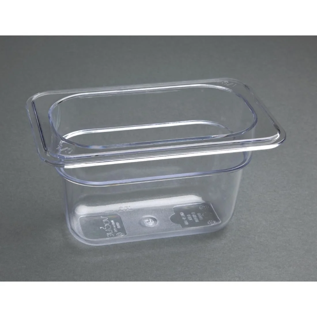 Vogue Polycarbonate 1/9 Gastronorm Container 100mm Clear - Image 6