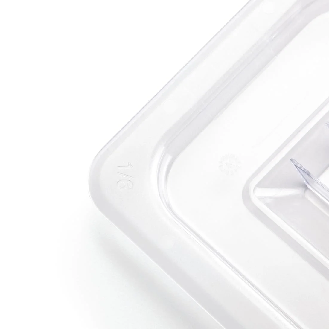 Vogue Polycarbonate 1/6 Gastronorm Lid Clear - Image 3