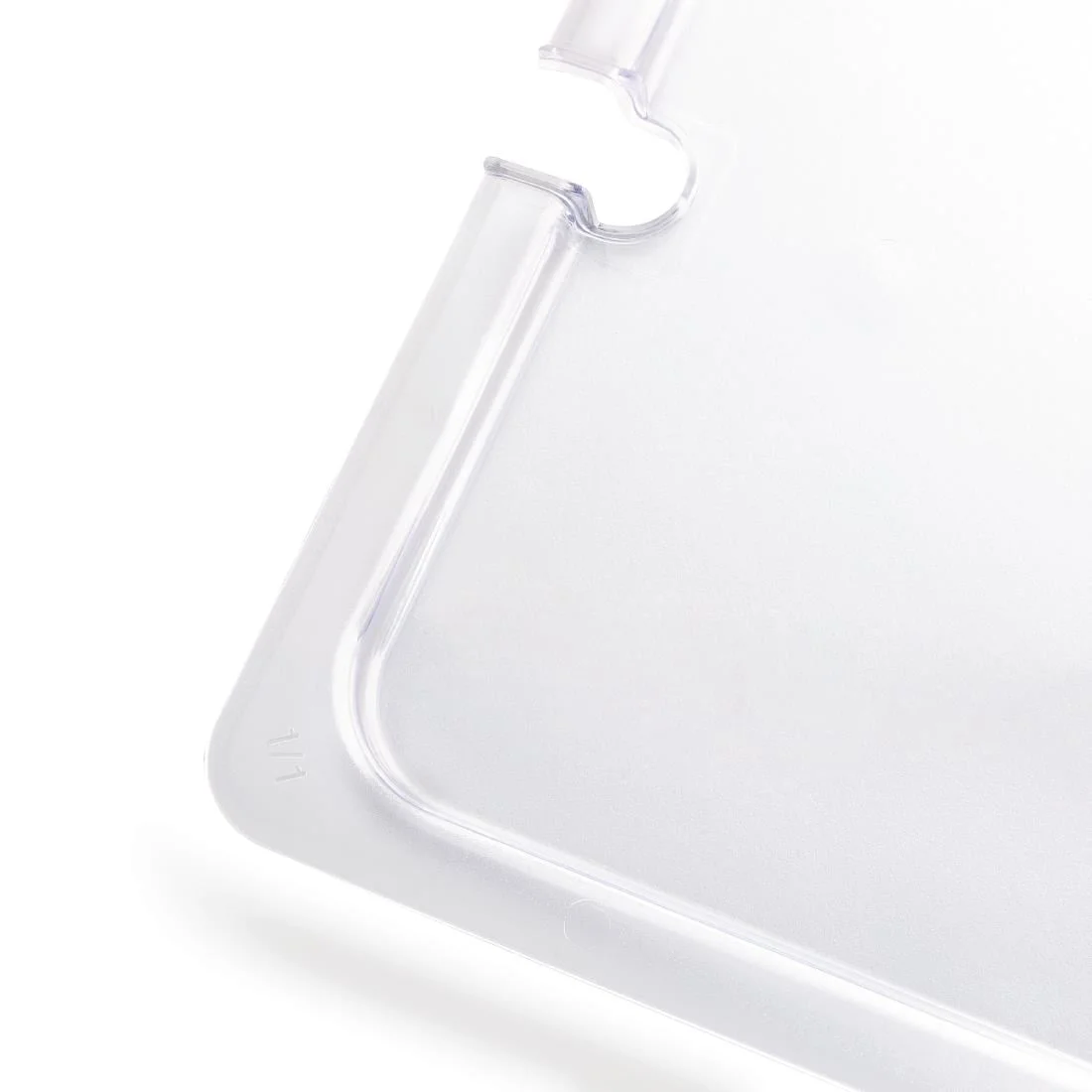 Vogue Polycarbonate 1/1 Gastronorm Lid Notched - Image 2