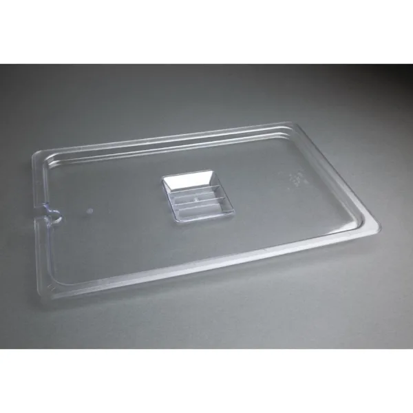Vogue Polycarbonate 1/1 Gastronorm Lid Notched